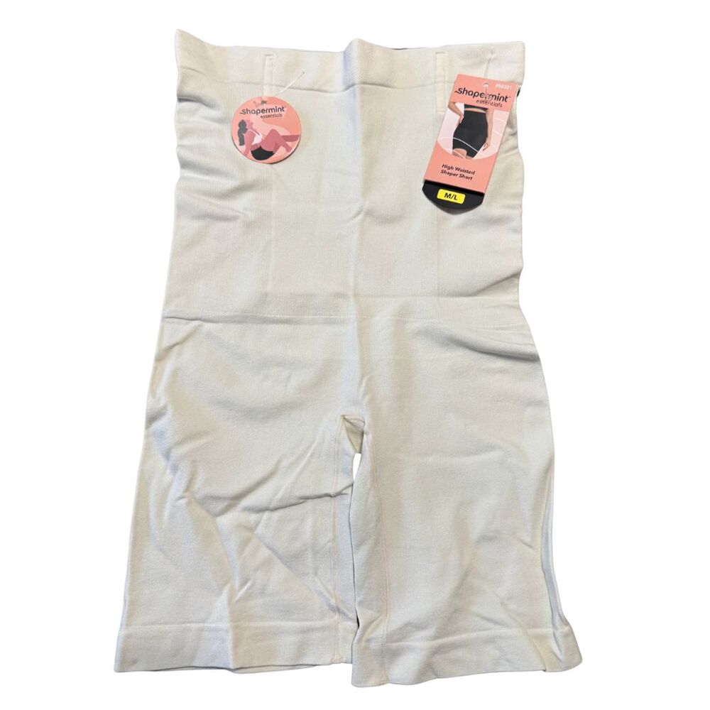 SHAPERMINT Shaper Shorts M/L Beige High Waisted Smoothing NWT - Picture 2 of 7